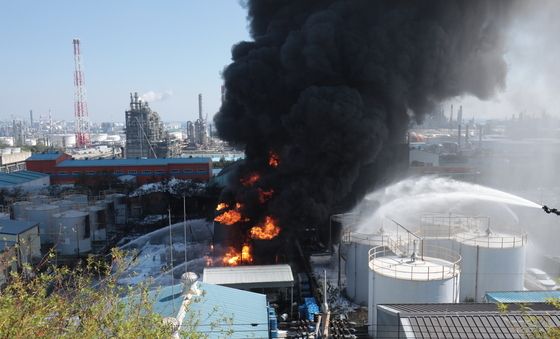 울산 울주군 한 제조업체 화재