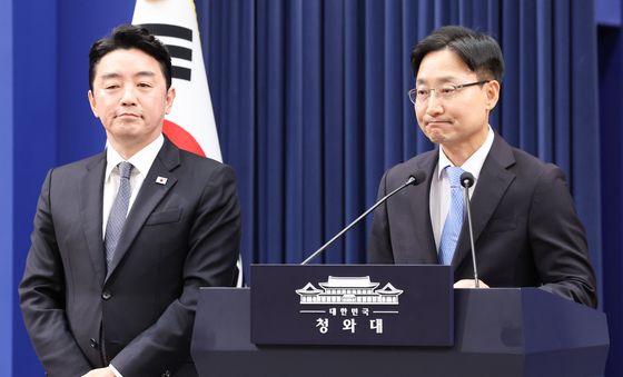 인사말하는 임광현 신임 대통령비서실장