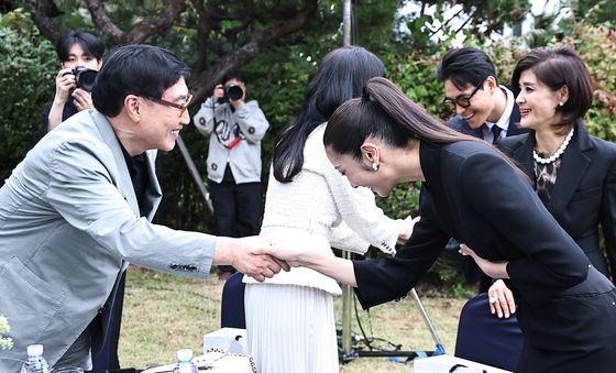 이재·샘킴 예비 부부, 이영애·정호영 부부와 인사