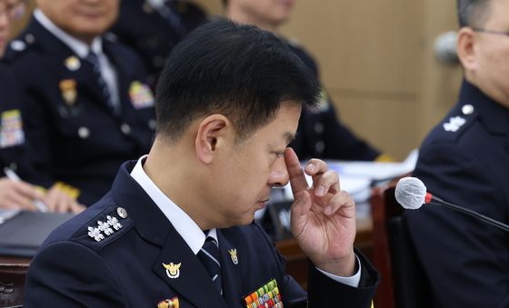 국감 출석한 고범석 서울경찰청장