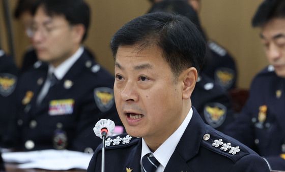 [국감] 답변하는 고범석 서울경찰청장