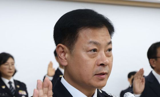 [국감] 선서하는 고범석 서울청장