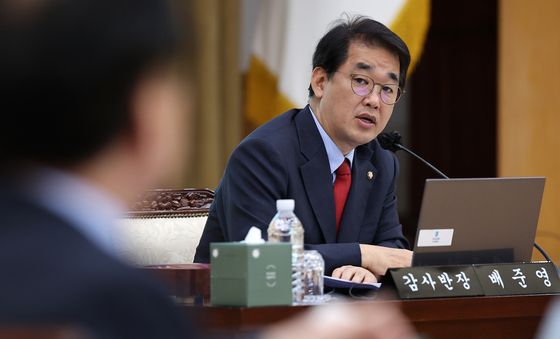 [국감] 발언하는 배준영 감사반장