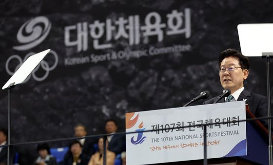 기념사 하는 이재명 대통령