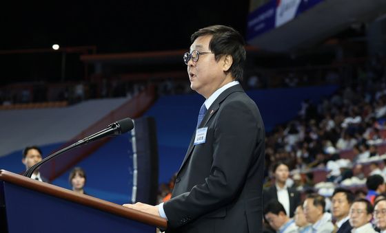 전국체전 개회 선언하는 최휘영 문체부 장관