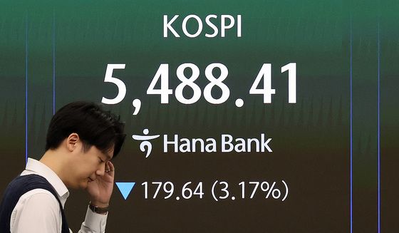 코스피 3% 하락 출발