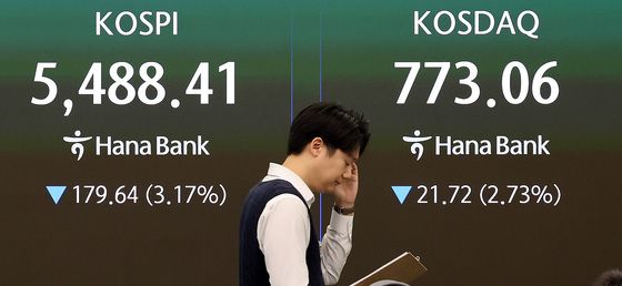 코스피·코스닥, 美 반도체주 약세에 동반 하락 출발