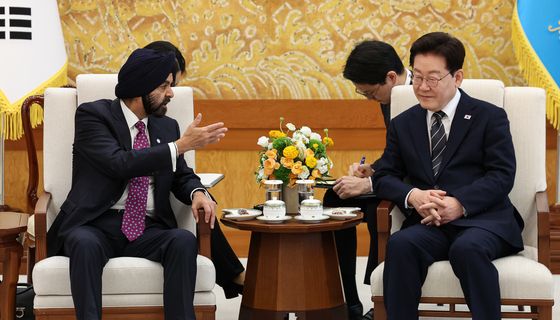 발언하는 아제이 방가 세계은행그룹(WBG) 총재