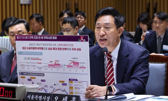 [국감] 질의에 답하는 오세훈 서울시장