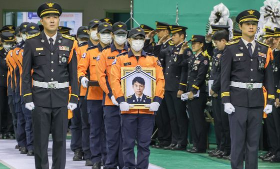 고 김진석 소방위 영결식