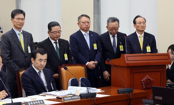 [국감] 국감 출석한 5대 은행장