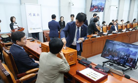국회운영위원회, 김태규 제명 촉구 결의안 투표