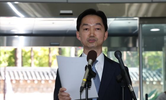 입장 밝히는 김지용 중수청장 후보자