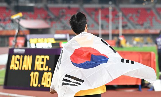 장민호 금메달…아시아 신기록