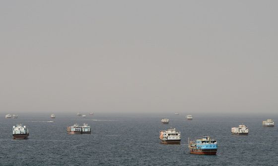 [포토] 오만 무산담에서 바라본 호르무즈 해협