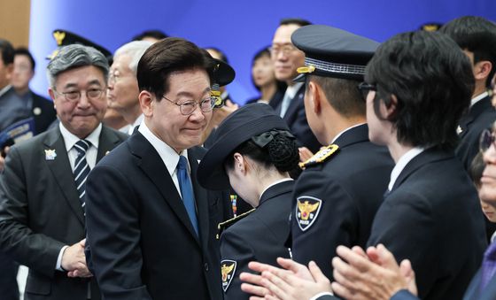 경찰의 날 기념식 참석한 이재명 대통령