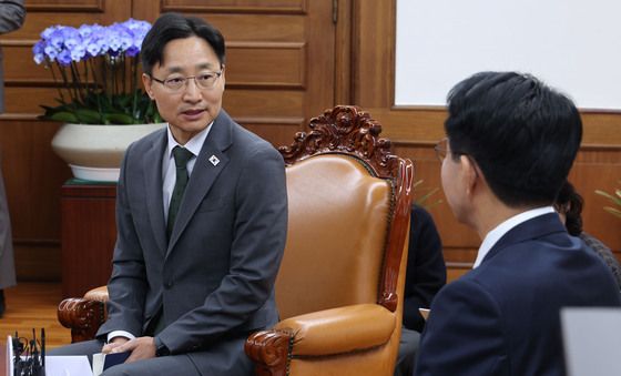 조정식 국회의장 예방한  임광현 신임 대통령 비서실장