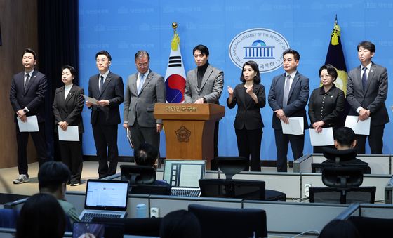 과방위 범여권, 이진숙 의원 국감 제척 관련 기자회견