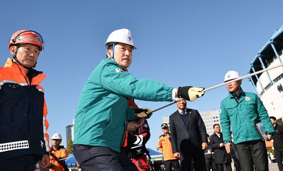 안전한국훈련 참석한 오세훈 서울시장