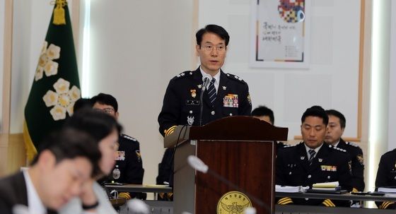 [국감] 발언하는 김병찬 제주경찰청장