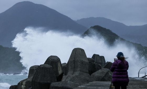 [포토] 제30호 태풍 '참피' 접근한 대만