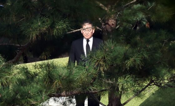 이건희 선대회장 추도식 참석한 이재용 회장