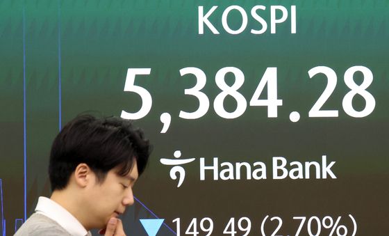 개장부터 휘청이는 코스피…2.36% 하락