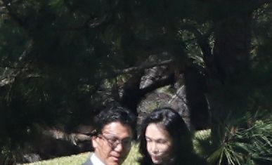 이건희 선대회장 추도식 참석한 이서현·김재열