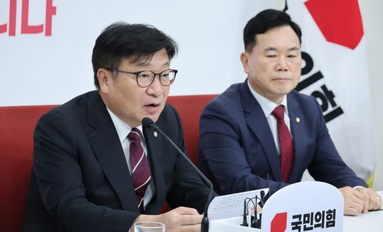 기자간담회 연 정점식 원내대표