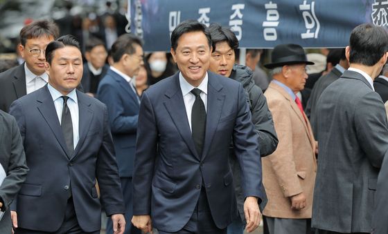 박정희 대통령 서거 추모식 참석하는 오세훈 시장