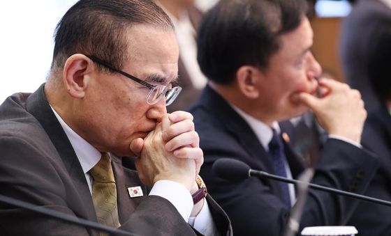 발언 듣는 위성락 안보실장