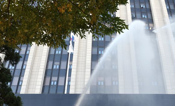 정부서울청사 화재 진압 훈련