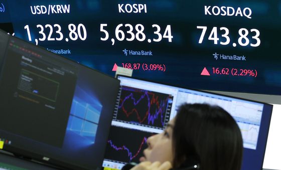 코스피, 3%대 반등하며 5,600선 회복