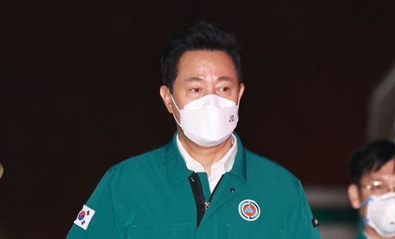 오세훈 시장, 구룡마을 화재 현장 찾아
