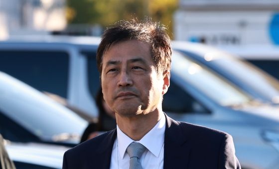 올림픽공원 도착한 이태한 선관위 특별검사