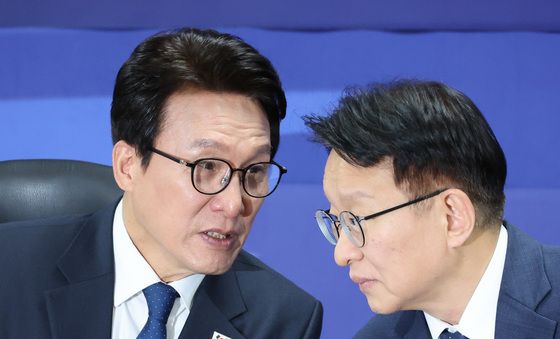 당정 대화하는 김민석·권칠승