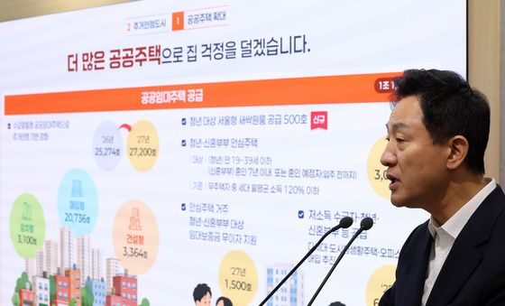 주택 공급 정책 발표하는 오세훈 서울시장