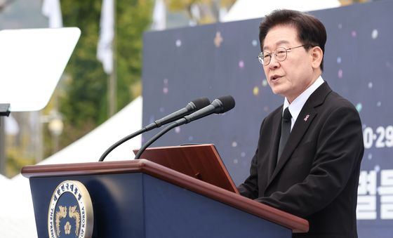 추모사 하는 이재명 대통령