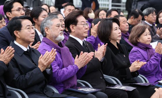 이태원참사 기억식 참석한 이재명 대통령·김혜경 여사