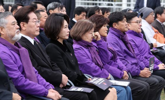 이태원참사 기억식 참석한 이재명 대통령·김혜경 여사