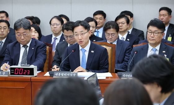 [국감] 답변하는 임광현 비서실장