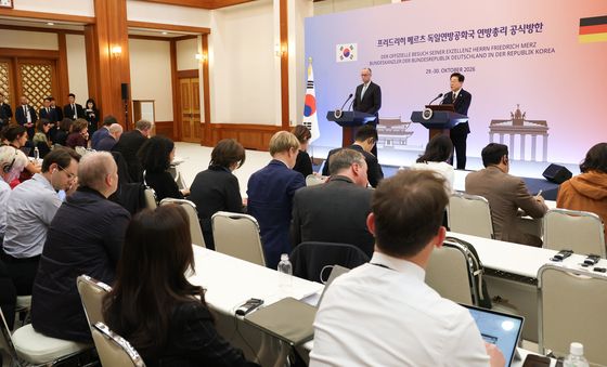 한·독일 정상, 공동언론발표
