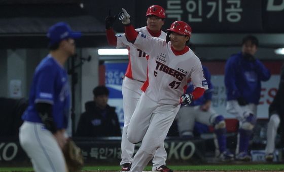 나성범, 6회 동점 홈런