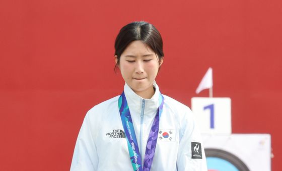 리커브 개인 銀 오예진 '아쉬움 가득'