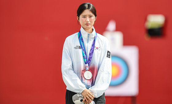 야자 양궁 오예진 '아쉬운 은메달'