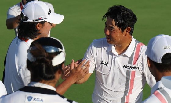 금빛 스윙 김주형, 골프 개인전 금메달