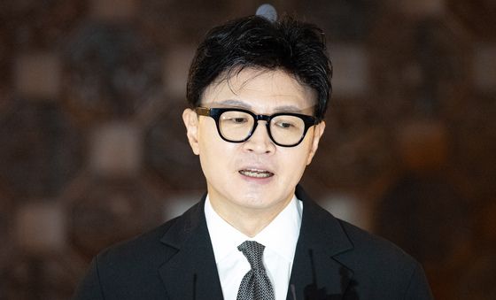 한동훈 의원, 취재진 질의응답