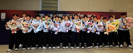아시안게임 남자축구 4연패 달성한 대표팀