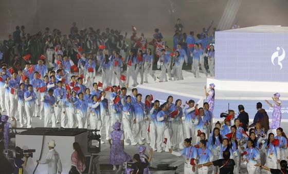 '아시안게임 종합 1위' 입장하는 중국 선수단