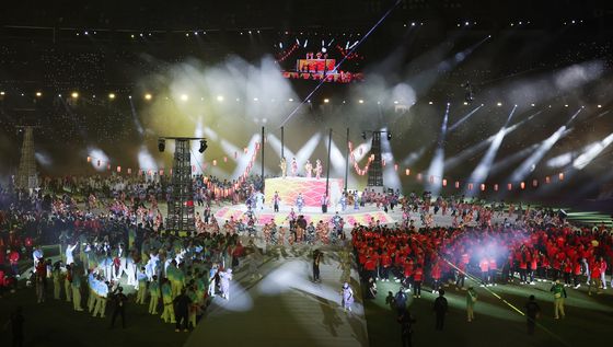 2026 아시안게임 화려한 폐막 공연